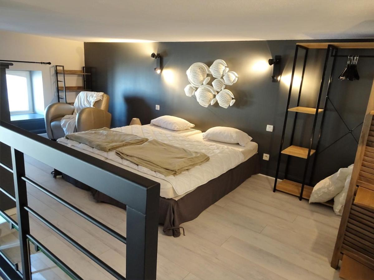 Charmant Studio en duplex esprit loft avec balcon vue mer, et piscine extérieure Le Croisic Esterno foto
