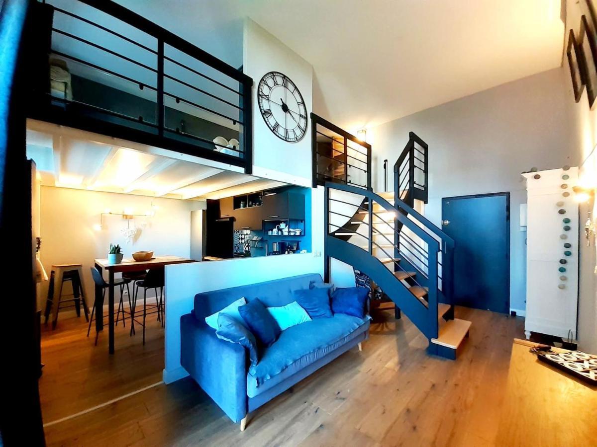 Charmant Studio en duplex esprit loft avec balcon vue mer, et piscine extérieure Le Croisic Esterno foto