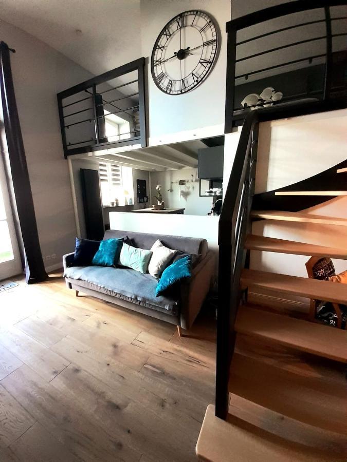 Charmant Studio en duplex esprit loft avec balcon vue mer, et piscine extérieure Le Croisic Esterno foto