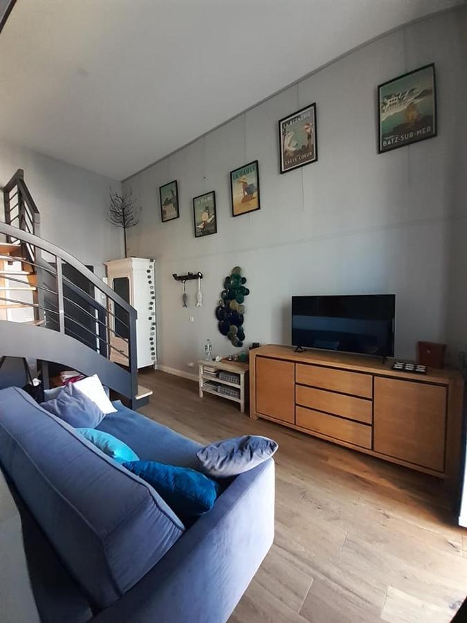 Charmant Studio en duplex esprit loft avec balcon vue mer, et piscine extérieure Le Croisic Esterno foto