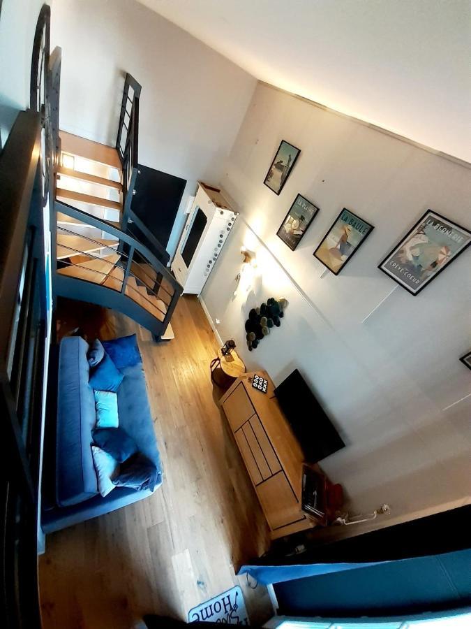 Charmant Studio en duplex esprit loft avec balcon vue mer, et piscine extérieure Le Croisic Esterno foto