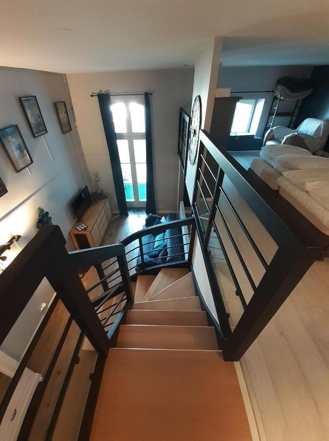 Charmant Studio en duplex esprit loft avec balcon vue mer, et piscine extérieure Le Croisic Esterno foto